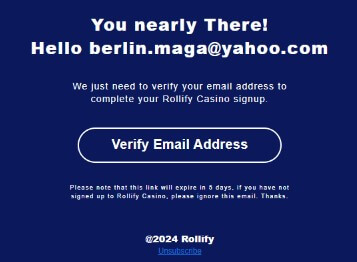 Email Verification Popup